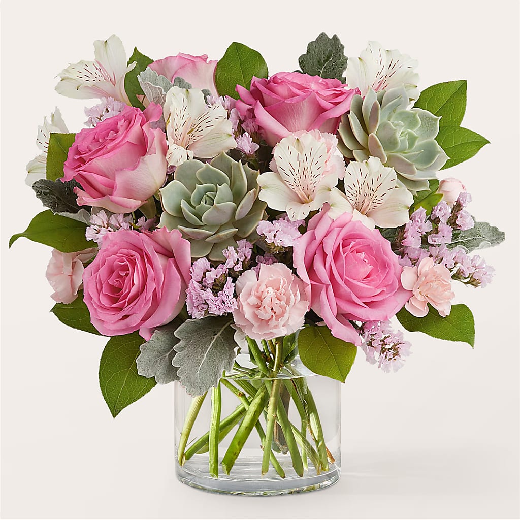 Dusty Rose Bouquet – Fj Florist, Houston TX