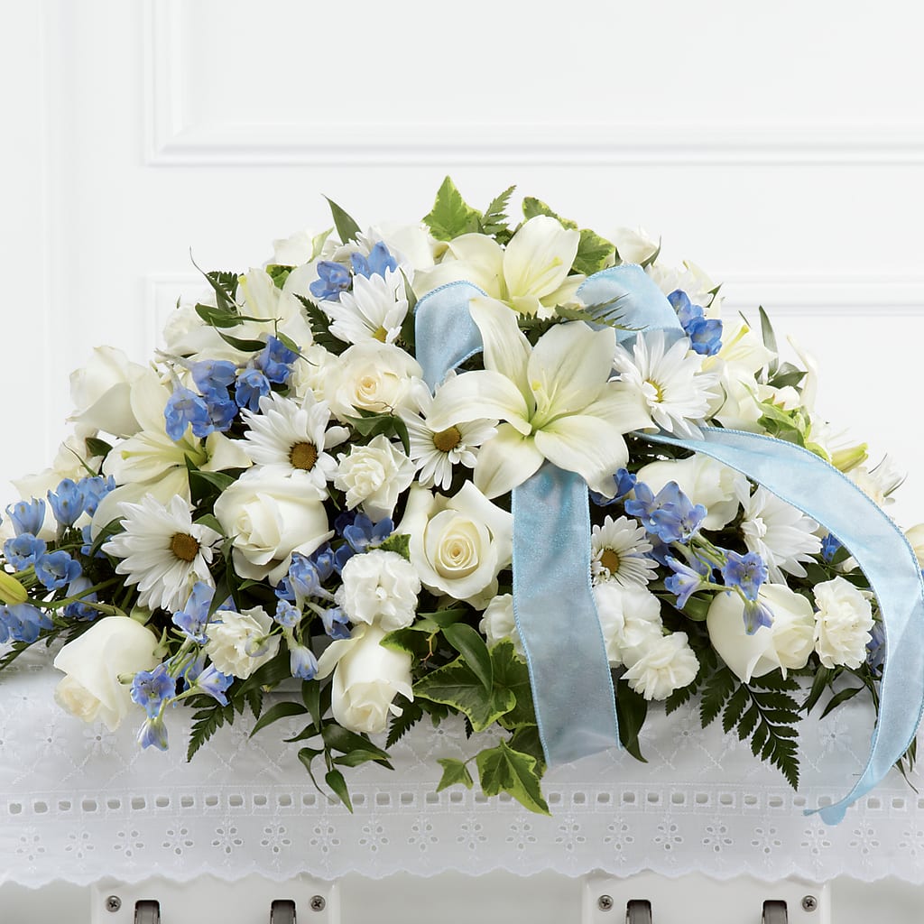 Tender Treasure Casket Spray – Fj Florist, Houston TX
