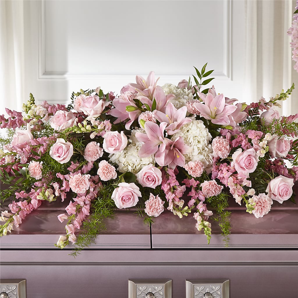 Life & Remembrance Casket Spray – Fj Florist, Houston TX