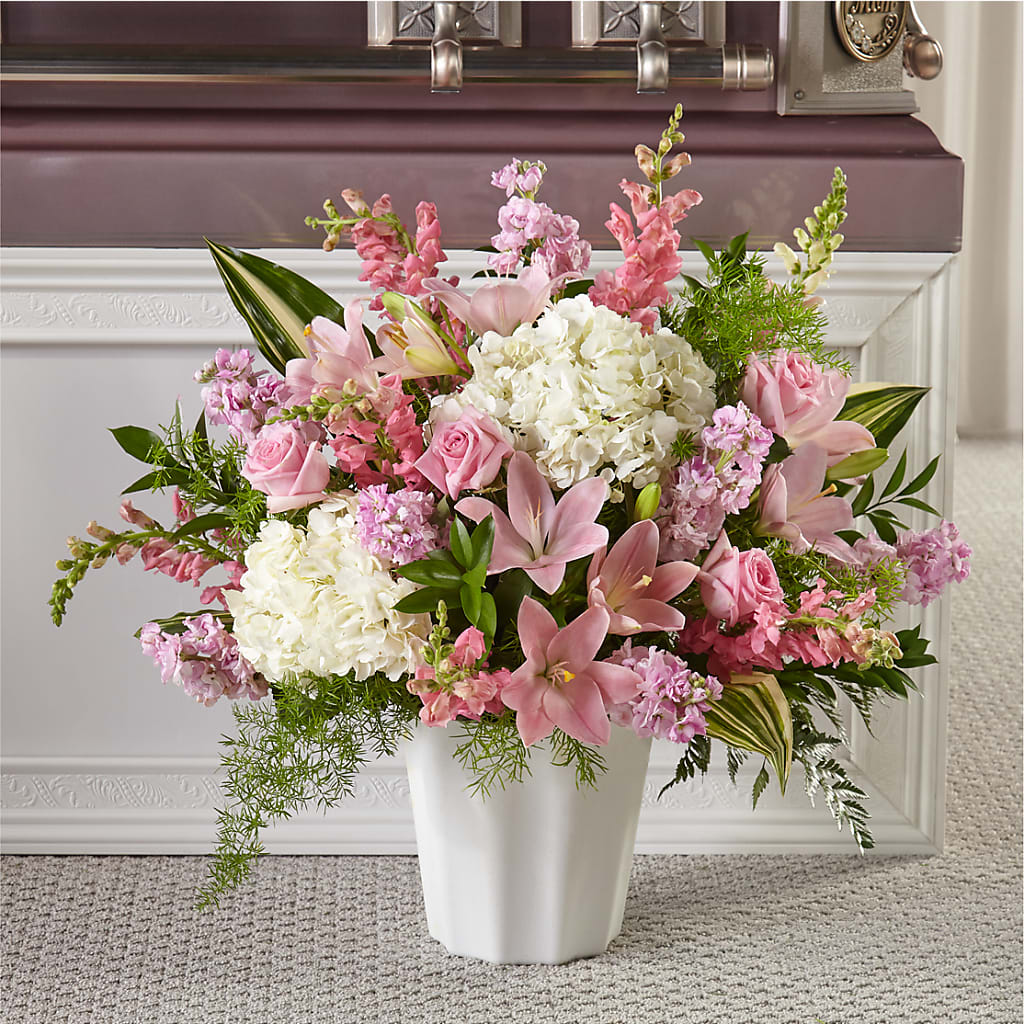Simply Serene Floor Basket – Fj Florist, Houston TX