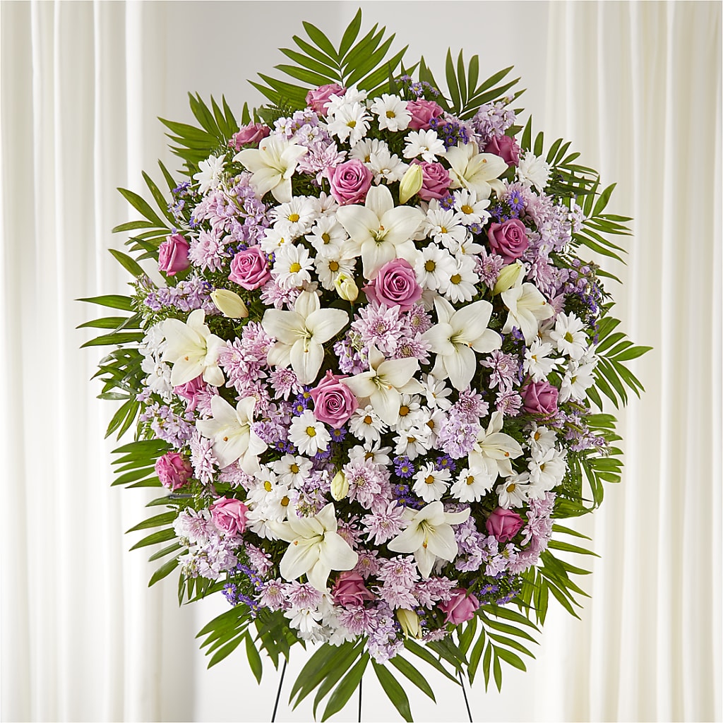 Surrounded by Love Standing Spray – Fj Florist, Houston TX
