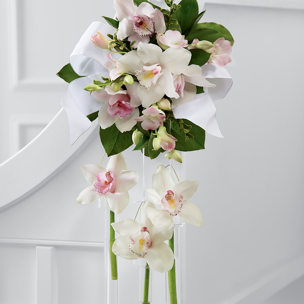 Perfect Entrance Pew Arrangement – Fj Florist, Houston TX