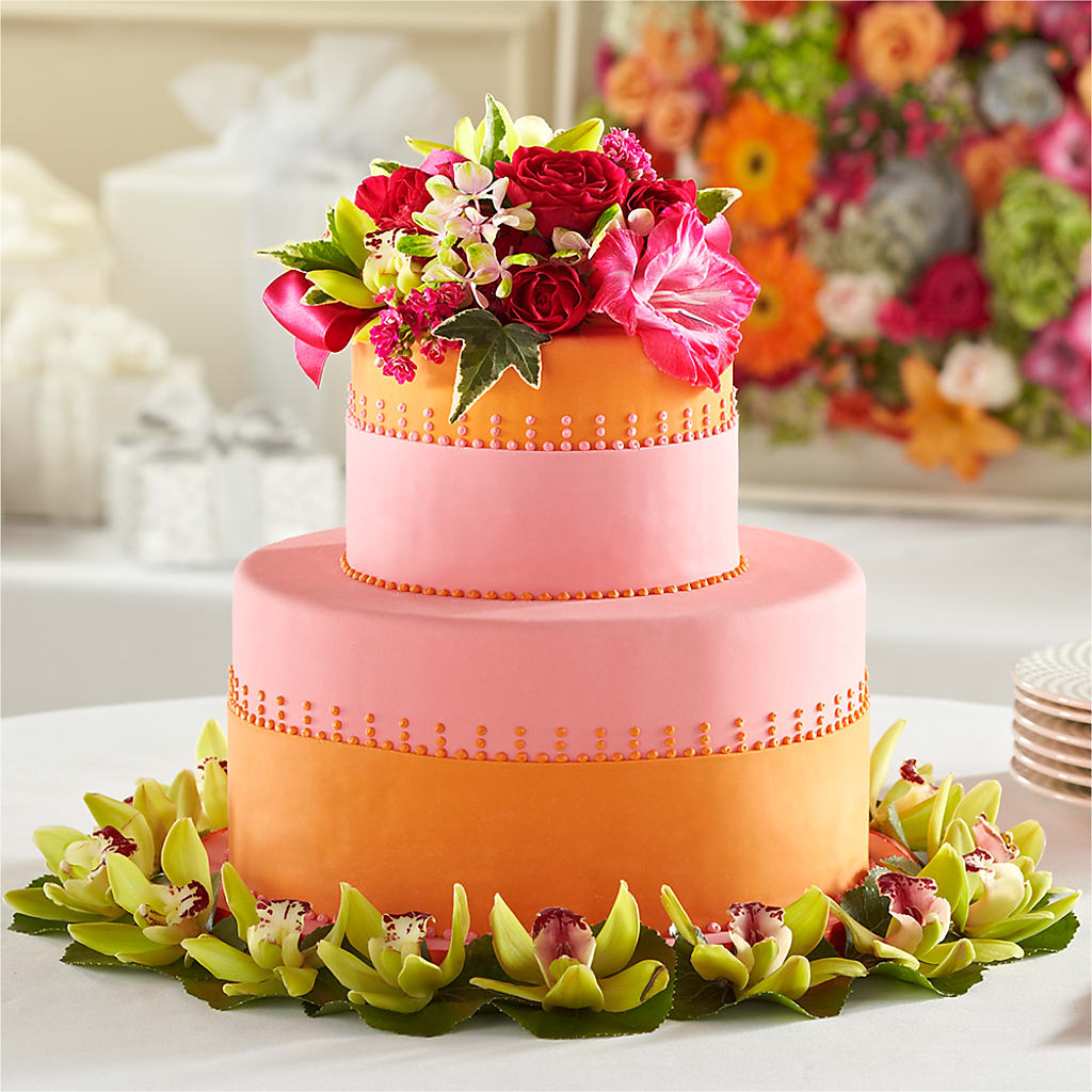 Sweet Citrus Cake Decor – Fj Florist, Houston TX