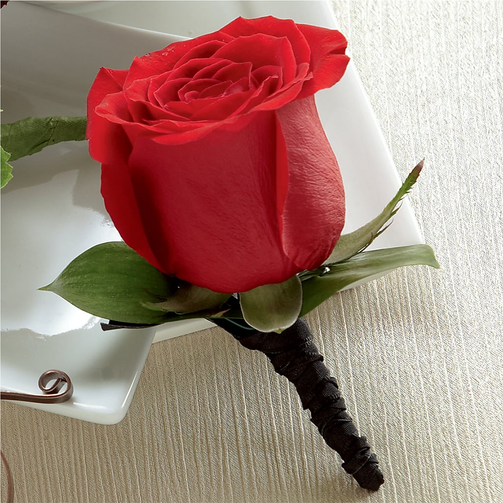 Red Rose Boutonniere – Fj Florist, Houston TX