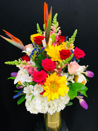 Blushing Heart –  Fj Florist, Houston TX