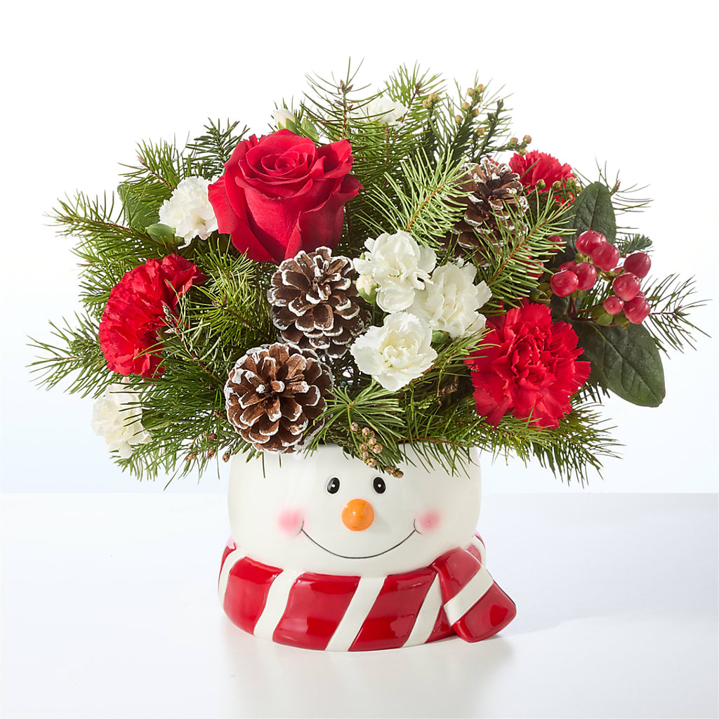 Jolly Snowman Bouquet –  Fj Florist, Houston TX
