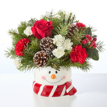 Jolly Snowman Bouquet –  Fj Florist, Houston TX