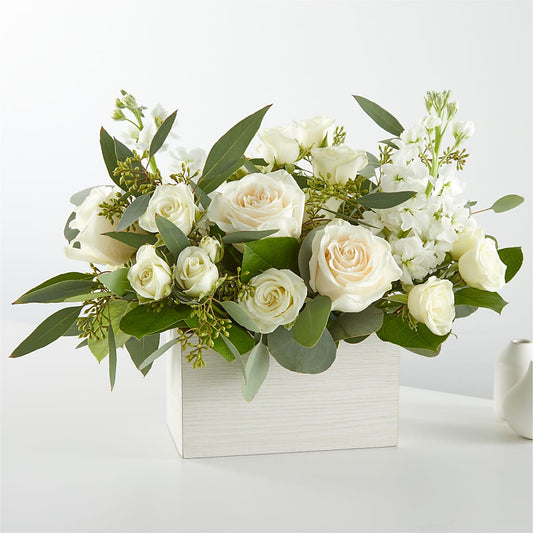 Fresh Linen Box Bouquet –  Fj Florist, Houston TX