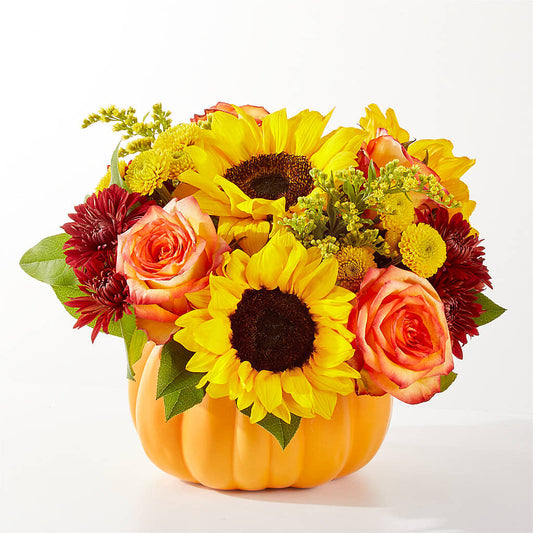 Golden Gourd Pumpkin Bouquet –  Fj Florist, Houston TX
