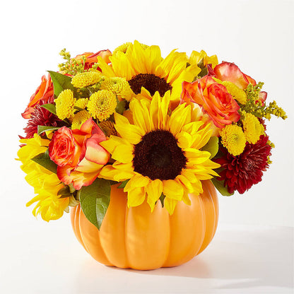 Golden Gourd Pumpkin Bouquet –  Fj Florist, Houston TX