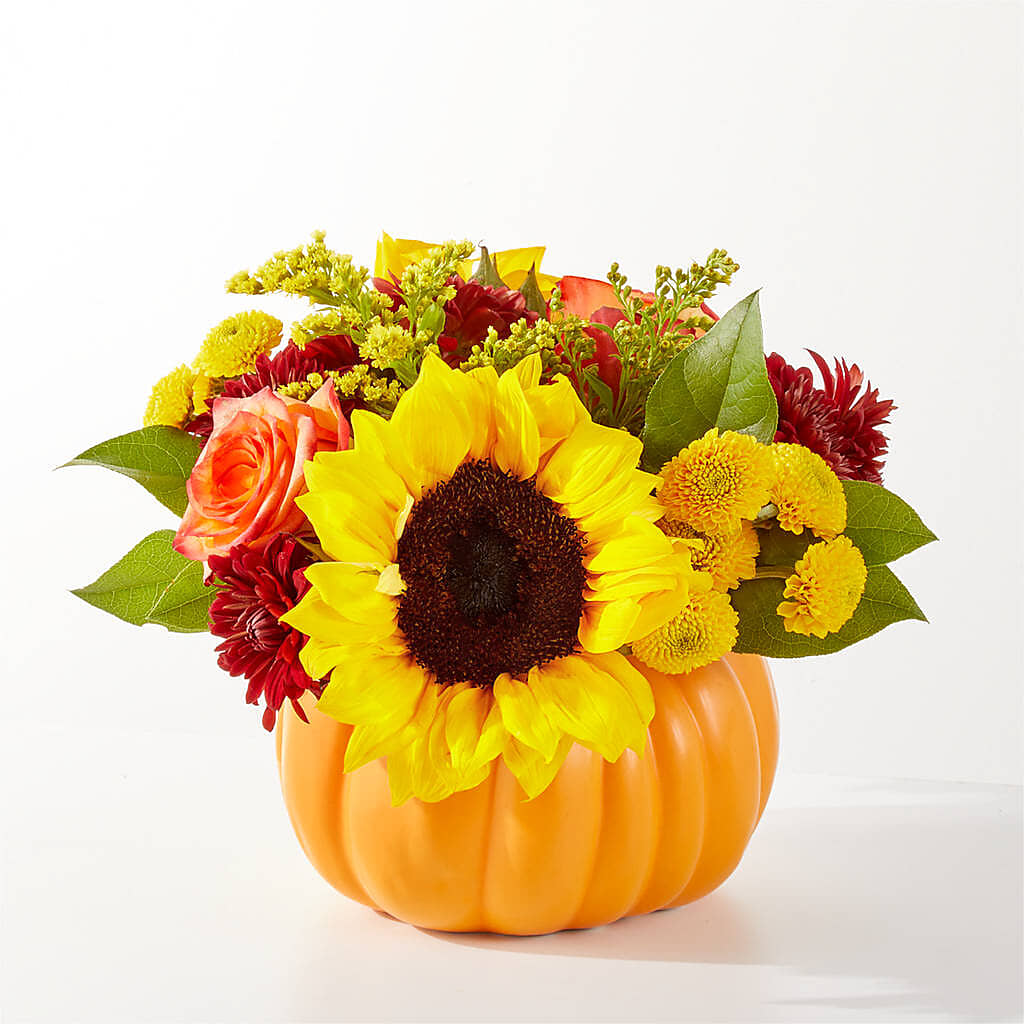 Golden Gourd Pumpkin Bouquet –  Fj Florist, Houston TX