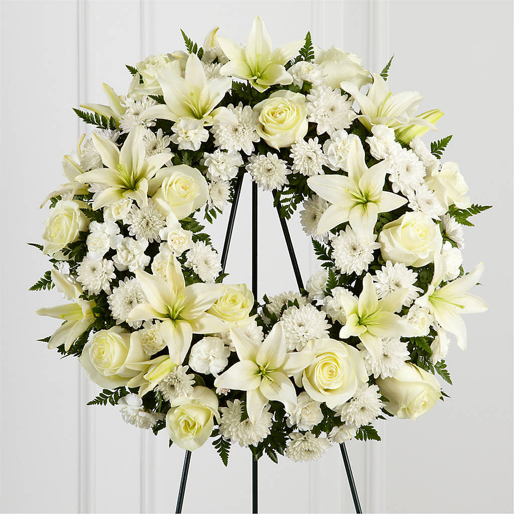 Treasured Tribute Wreath –  Fj Florist, Houston TX