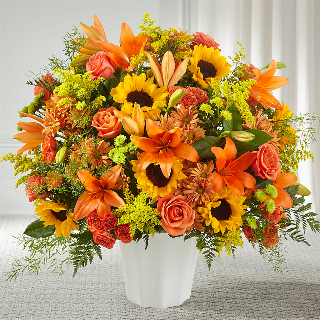 Harvest Thoughts Floor Basket –  Fj Florist, Houston TX