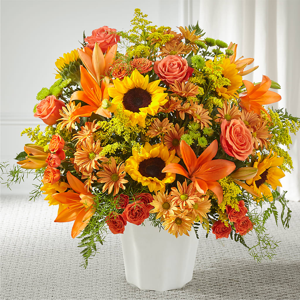 Harvest Thoughts Floor Basket –  Fj Florist, Houston TX