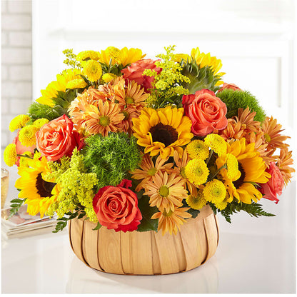Harvest Sunflower Basket –  Fj Florist, Houston TX
