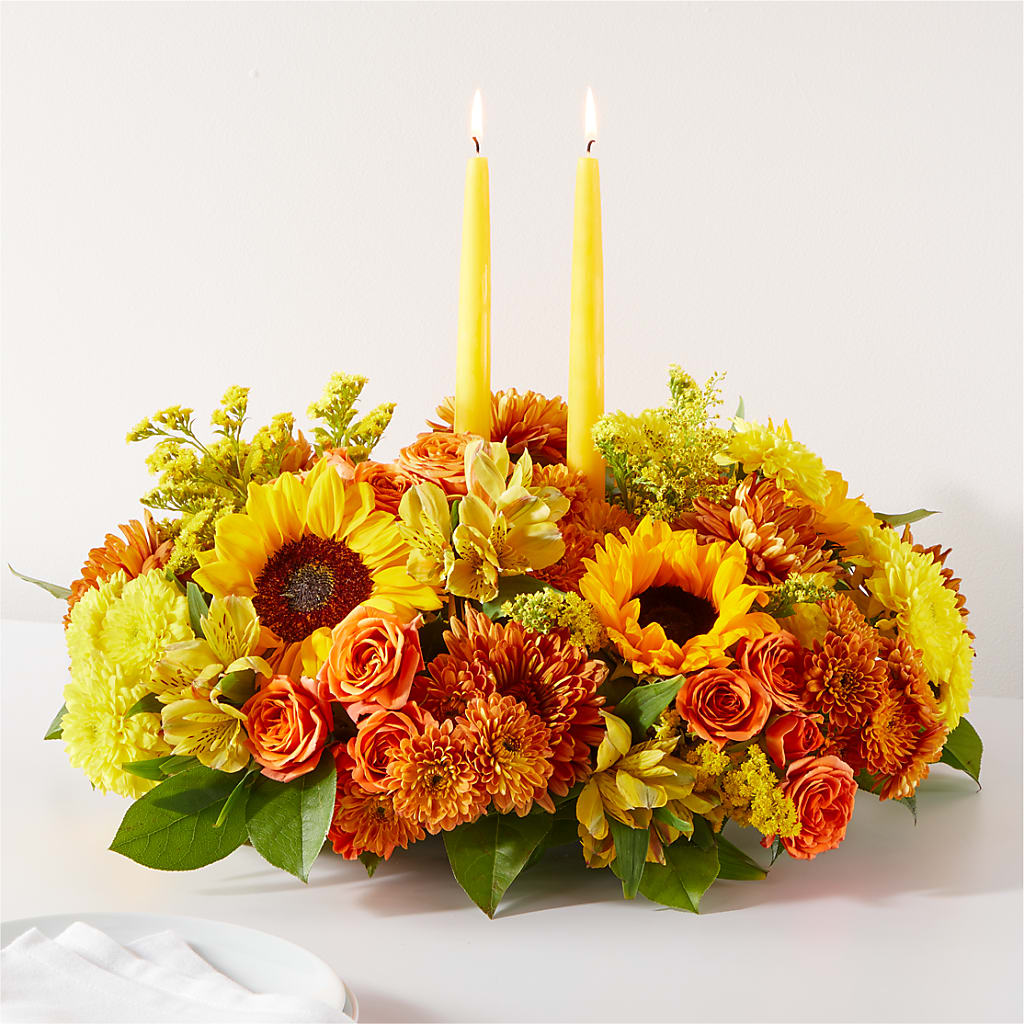 Autumn Harmony Centerpiece –  Fj Florist, Houston TX