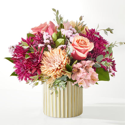 Berry Cobbler Bouquet with Ivory Vase –  Fj Florist, Houston TX