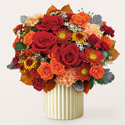 Merlot Bouquet with Ivory Vase –  Fj Florist, Houston TX
