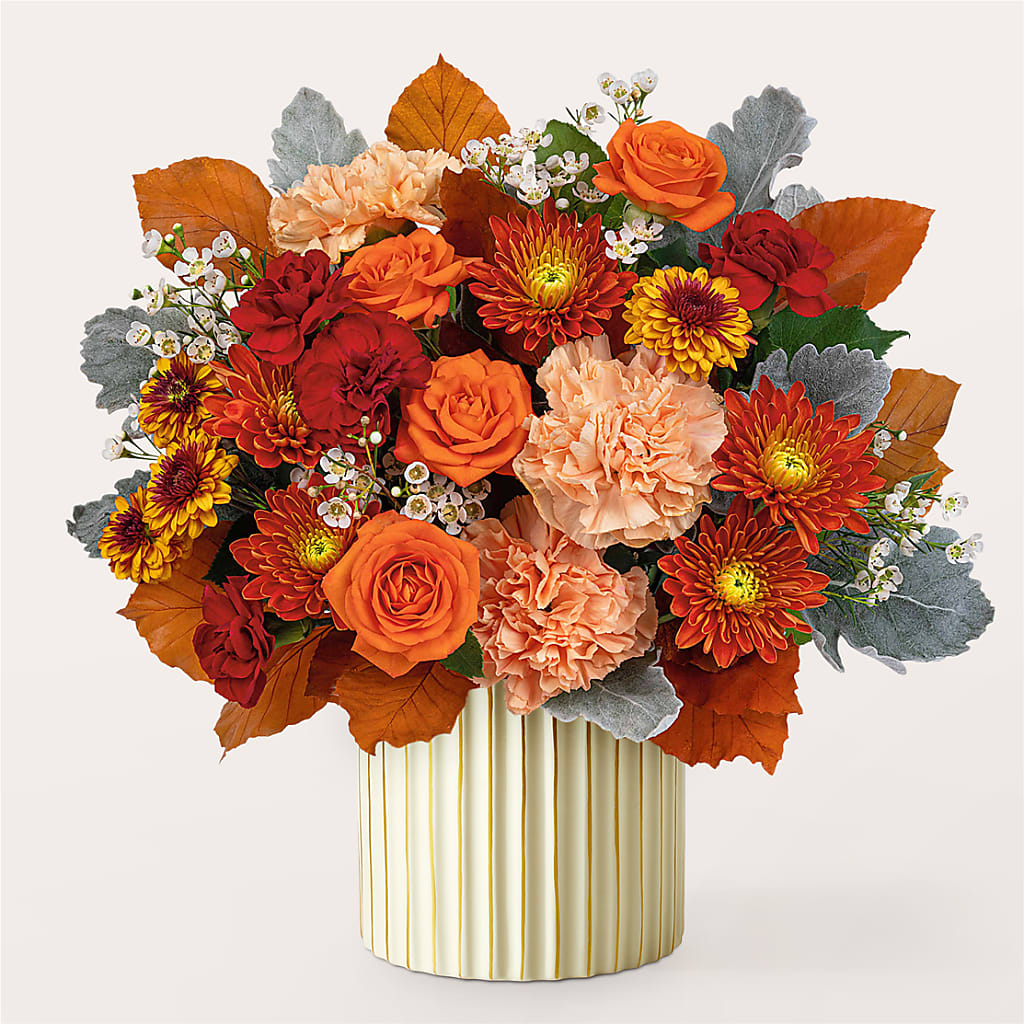 Merlot Bouquet with Ivory Vase –  Fj Florist, Houston TX