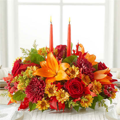 Autumn's Embrace Centerpiece –  Fj Florist, Houston TX