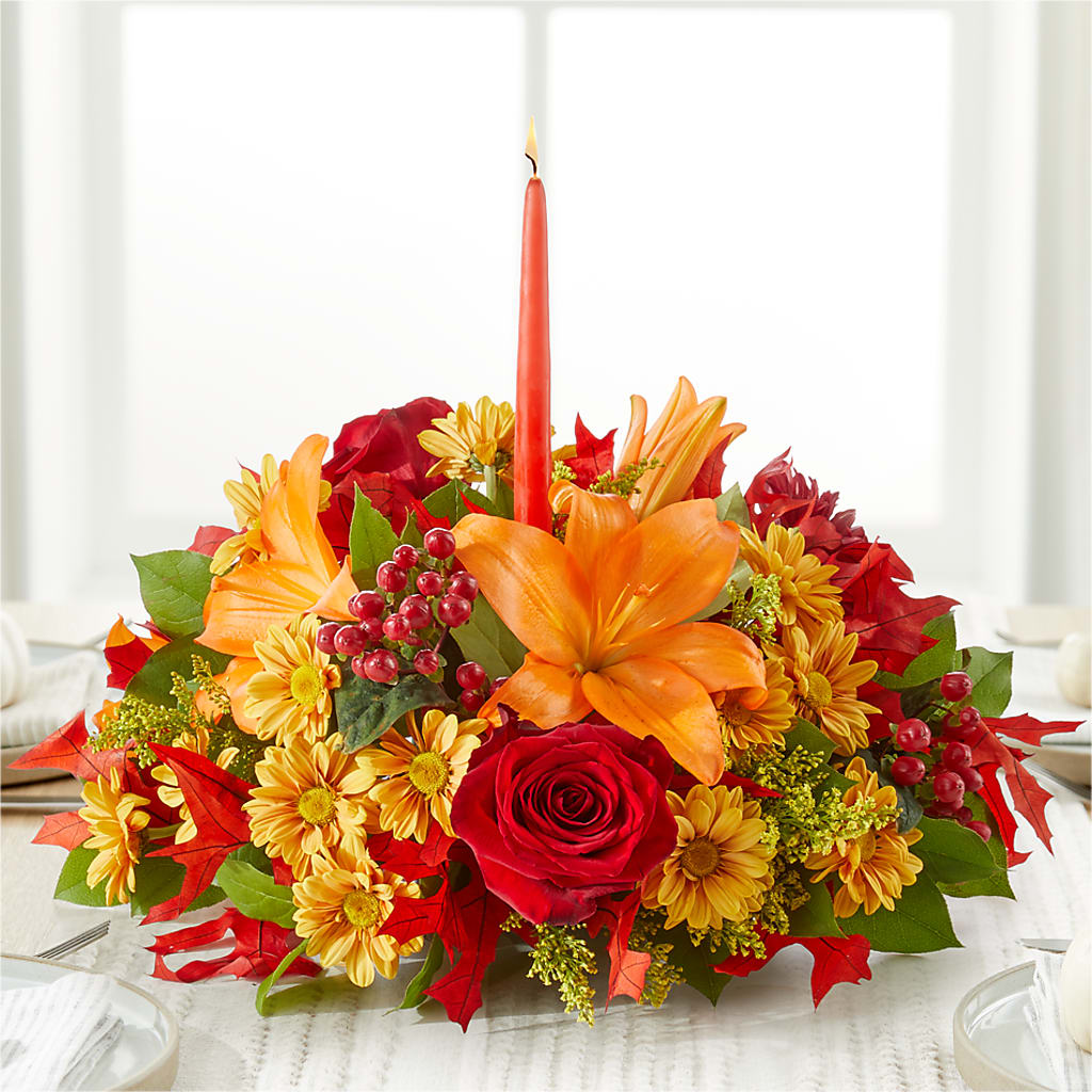 Autumn's Embrace Centerpiece –  Fj Florist, Houston TX