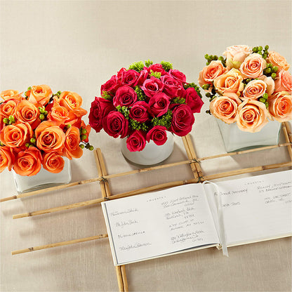 Dawn Rose Centerpiece –  Fj Florist, Houston TX